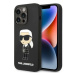Kryt Karl Lagerfeld iPhone 14 Pro 6,1" hardcase black Silicone Ikonik (KLHCP14LSNIKBCK)