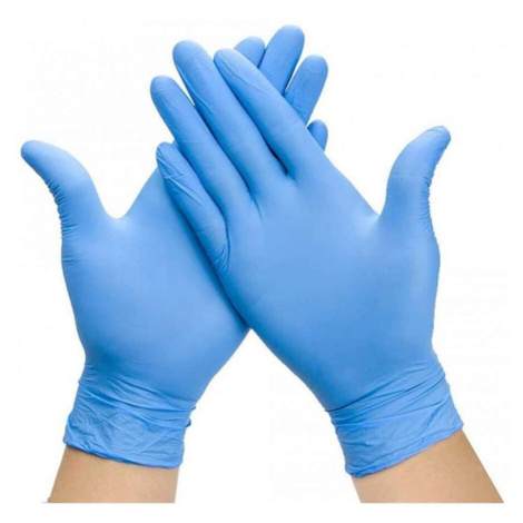 Nitrilové rukavice 100 ks, modrá, nepudrované - MIX Rozměr: L