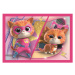 Clementoni - Puzzle 4v1 Disney super kitties