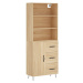 vidaXL Skříň highboard dub sonoma 69,5 x 34 x 180 cm kompozitní dřevo