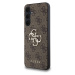 Guess PU 4G Metal Logo kryt pro Samsung Galaxy A35 5G hnědý