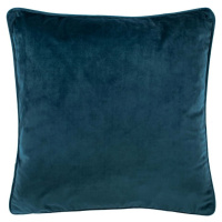 Tmavě modrý polštář Tiseco Home Studio Velvety, 45 x 45 cm