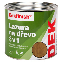 Lazura na dřevo DEKFINISH 3v1 zlatý dub, 2,2 l