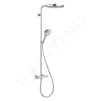 Hansgrohe 27129400 - Sprchový set s termostatem, 24 cm, 2 proudy, bílá/chrom