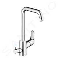 Hansgrohe 31823000 - Páková dřezová baterie s uzavíracím ventilem, chrom