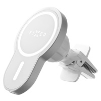 Držák s bezdrátovým nabíjením FIXED MagClick s podporou uchycení MagSafe, 15W, bílý