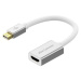 AlzaPower AluCore Mini DisplayPort (M) to HDMI (F) 4K 30Hz stříbrný