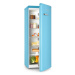 Klarstein Irene XL, lednice, 242 l, retro design, 4 police, energetická třída A+, modrá