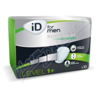 VLOŽKY ABSORPČNÍ ID FOR MEN LEVEL 1+ COTTON FEEL,385ML,10KS