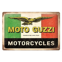 Plechová cedule Moto Guzzi - Motorcycles Italia, 30 x 20 cm