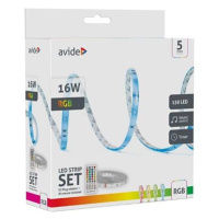 AVIDE Set LED pásek 3,2 W/m, RGB, se zdrojem 5 m