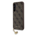 Guess 4G Charms Zadní Kryt pro Samsung Galaxy A35 5G Brown