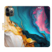 iSaprio Flip pouzdro Colourful Marble pro iPhone 12/12 Pro