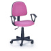 Dětská otočná židle Halmar DARIAN BIS růžová
