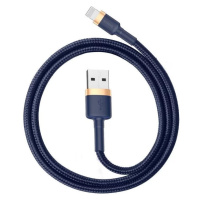 Kabel Baseus Cafule Lightning cable 2.4A 1m (Gold+Dark blue) (6953156290754)