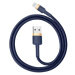Kabel Baseus Cafule Lightning cable 2.4A 1m (Gold+Dark blue) (6953156290754)