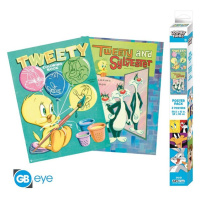 Set 2 plakátů Looney Tunes - Tweety and Sylvester (52x38 cm)