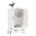 vidaXL Skříň highboard lesklá bílá 69,5 x 31 x 115 cm kompozitní dřevo