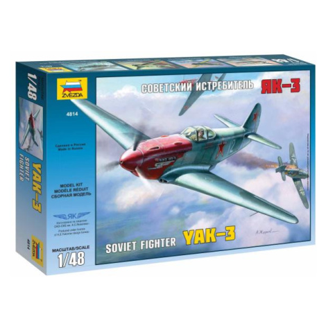 Model Kit letadlo 4814 - YAK-3 Soviet WWII Fighter (1:48) Zvezda