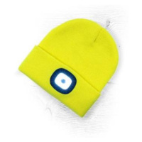 Zimní čepice s LED svítilnou žlutá