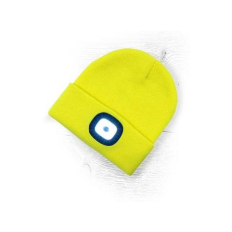 Zimní čepice s LED svítilnou žlutá Euronářadí