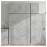 vidaXL Skříň highboard betonově šedá 80x42,5x249 cm kompozitní dřevo