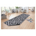 NORTHRUGS - Hanse Home koberce Kusový koberec Twin-Wendeteppiche 105461 Night Silver – na ven i 