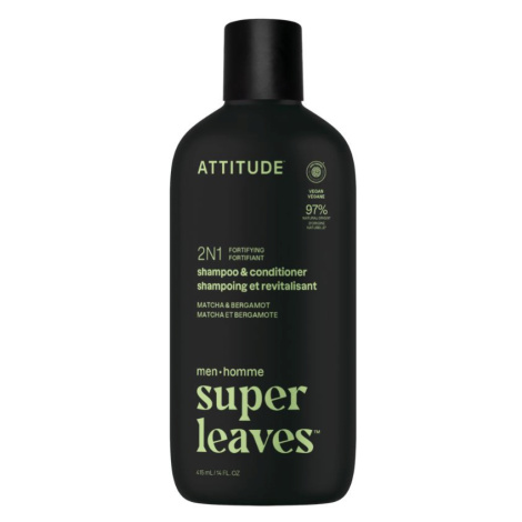 ATTITUDE Pánský šampon a kondicionér 2v1 Matcha & Bergamot 415 ml