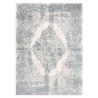 Dywany Łuszczów Kusový koberec Core W7161 Vintage rosette blue/cream and grey - 160x220 cm