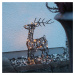 STAR TRADING LED venkovní dekorace Deer, baterie, ratan, hnědá