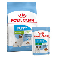 ROYAL CANIN X-Small Puppy 1,5 kg + Mini Puppy v omáčce 12× 85 g
