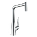 Dřezová baterie Hansgrohe Metris M71 s vytahovací sprškou chrom 14820000