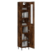 vidaXL Skříň highboard kouřový dub 34,5 x 34 x 180 cm kompozitní dřevo