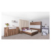 Manželská postel rea oxana 160x200cm – dub bardolino