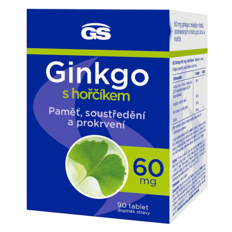 GS Ginkgo 60mg s hořčíkem 90 tablet Green Swan
