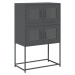 vidaXL Skříň highboard antracitová 68x39x107 cm ocel