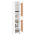 vidaXL Skříň highboard bílá s vysokým leskem 34,5x34x180 cm kompozit