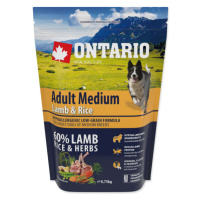 Ontario Adult Medium Lamb & Rice 0,75kg