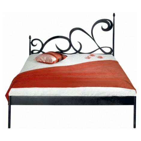 Kovová postel Cartagena kanape Rozměr: 180x200 cm, barva kovu: 3A červená zlatá pat.