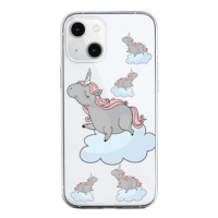 TopQ iPhone 13 mini silikon Grey Unicorns 64708