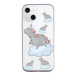 TopQ iPhone 13 mini silikon Grey Unicorns 64708