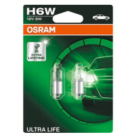 Osram Ultralife H6W, 12V, 6W, BAX9s, 2 kusy v balení