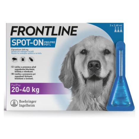 Frontline Spot-on pro psy L 20-40 kg 3 ks
