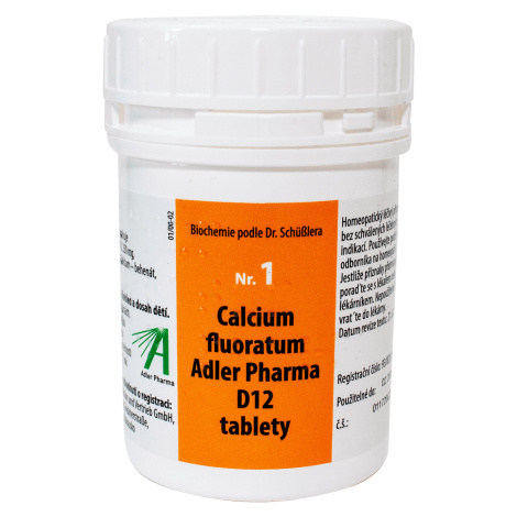 ADLER PHARMA Nr.1 Calcium fluoratum D12 400 tablet