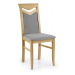 Jídelní židle CITRONE – masiv, látka, více barev bílá / hnědá