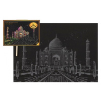 Škrabací obrázek barevný Taj Mahal 40,5x28,5cm A3 v sáčku