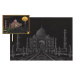 Škrabací obrázek barevný Taj Mahal 40,5x28,5cm A3 v sáčku