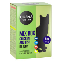 Cosma kapsičky, 6 x 100 g - 20 % sleva - mix Original (tichomořský tuňák, tuňák pruhovaný, kuřec