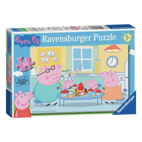 Puzzle Prasátko Peppa snídá 35 dílků RAVENSBURGER