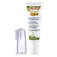 NUBY Zubní gel pro děti All Natural 20 g + kartáček na prst 4 m+